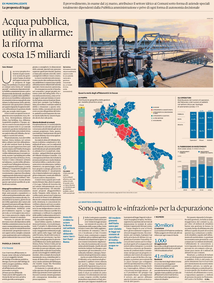 MasterAmbiente's tweet image. Una rivoluzione scuote le società che gestiscono l’acqua.