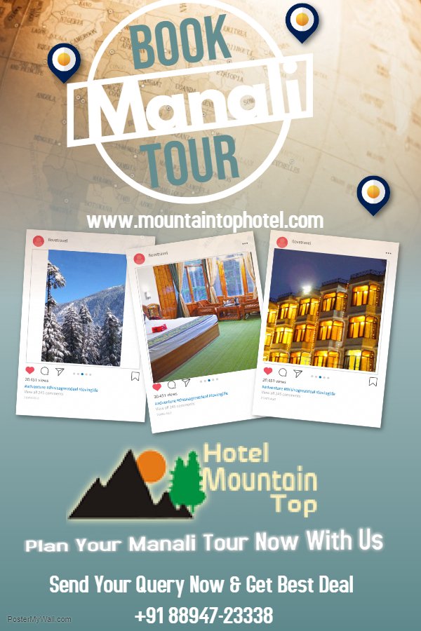 Looking for special deal on Manali Tour || Plan your tour with us &amp; stay in our hotel with best hospitality services &amp; mountains view. || We offer you special deal transportation facilities. 
send your query at mountaintophotel.com || +91 88947-23338 || #manalitourpackage