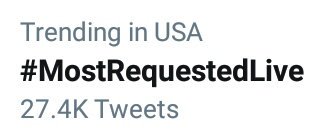 HybridFan3's tweet photo. YAS #MostRequestedLive Is Now Trending! @MostRequestLive @RadioCarsonPNW @OnAirRomeo @KarianneRadio @t_brat @JayMacRadio https://t.co/JXdDlz5MV2