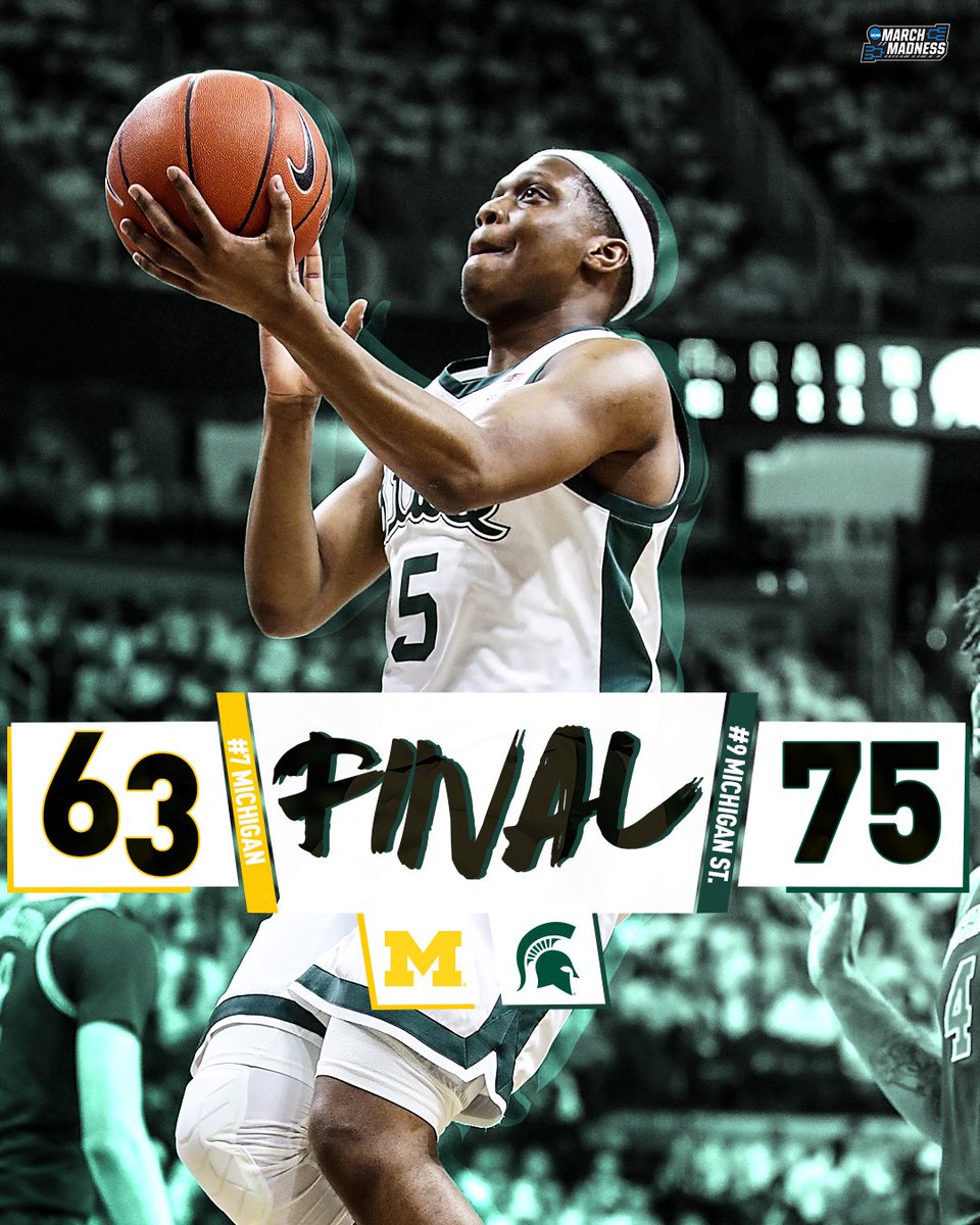 SPARTY ON TO A BIG TEN TITLE! 🏆

No. 9 Michigan State SWEEPS No. 7 Michigan on Senior Night! #GoGreen