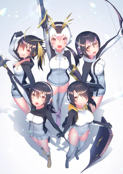 #けものフレンズ 
ペンギンのせんしたち 