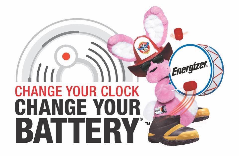 Tonight we move our clocks ahead 1 hour we change our battery in our smoke detectors.