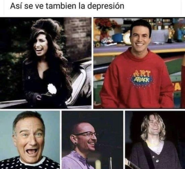 Los ataques de Pánico, Ansiedad o Depresiòn son más difíciles de lo que la gente cree.

No Estamos Solos, Ànimo❤️😘