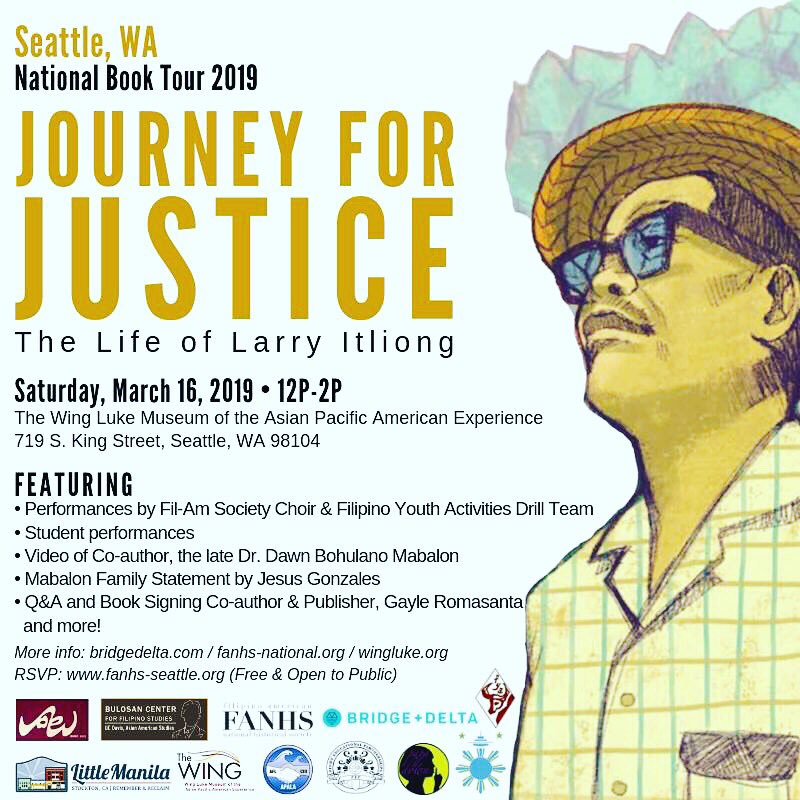 PINOY KIDS BOOK! next event is Saturday 03/16 @winglukemuseum #LarryItliong has a kids history book! #JourneyforJustice with author @grromasanta and honoring #DrDawnMabalon we also have @FYADrillTeam on the floor #filam #filipinoamerican