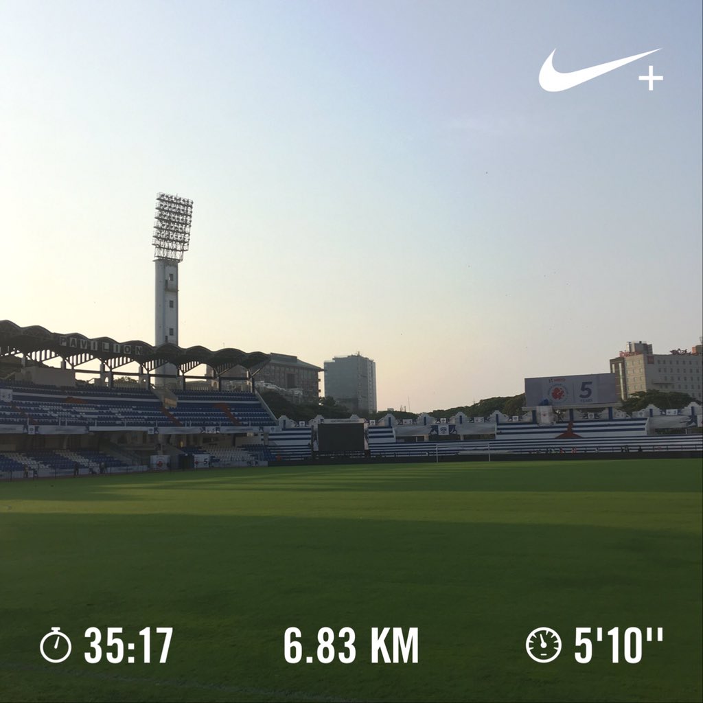 Nithin's tweet photo. 6:49 AM: High intensity interval training run. Felt really good.

#Runners360 #HIIT #werun2019 #werunbengaluru #nikeplus #nikerunning #nikerunclub #brooksrunning #brooksghost10 #nofilter https://t.co/RW7GeDKeOT