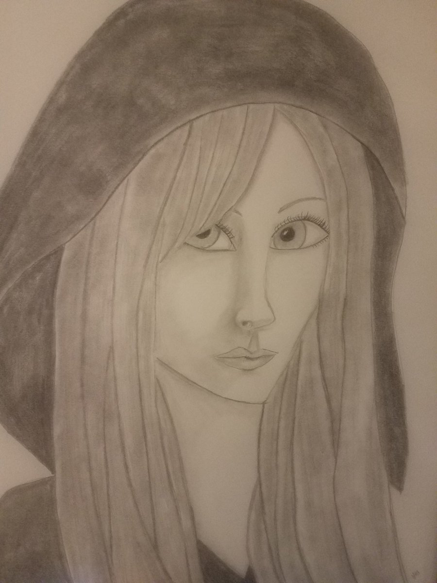 DillanMissyHart's tweet photo. Instead of #writing, I decided to play. #watercolor #graphite #100funfabfaces #100facesproject #amarting #amdrawing #ampainting https://t.co/AE0sqCdBQR