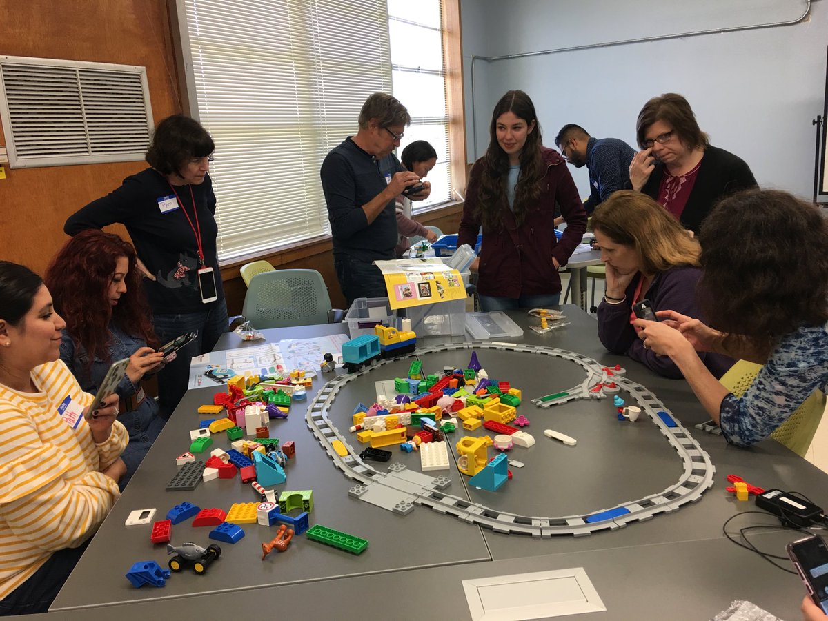vkajones's tweet photo. Teaching, learning and problem solving... Oh My with @EMVT_STEM @LEGO_Group. #physicalcomputing #aisdcoders #csforall @EducationCoe https://t.co/Lme1bcftAV