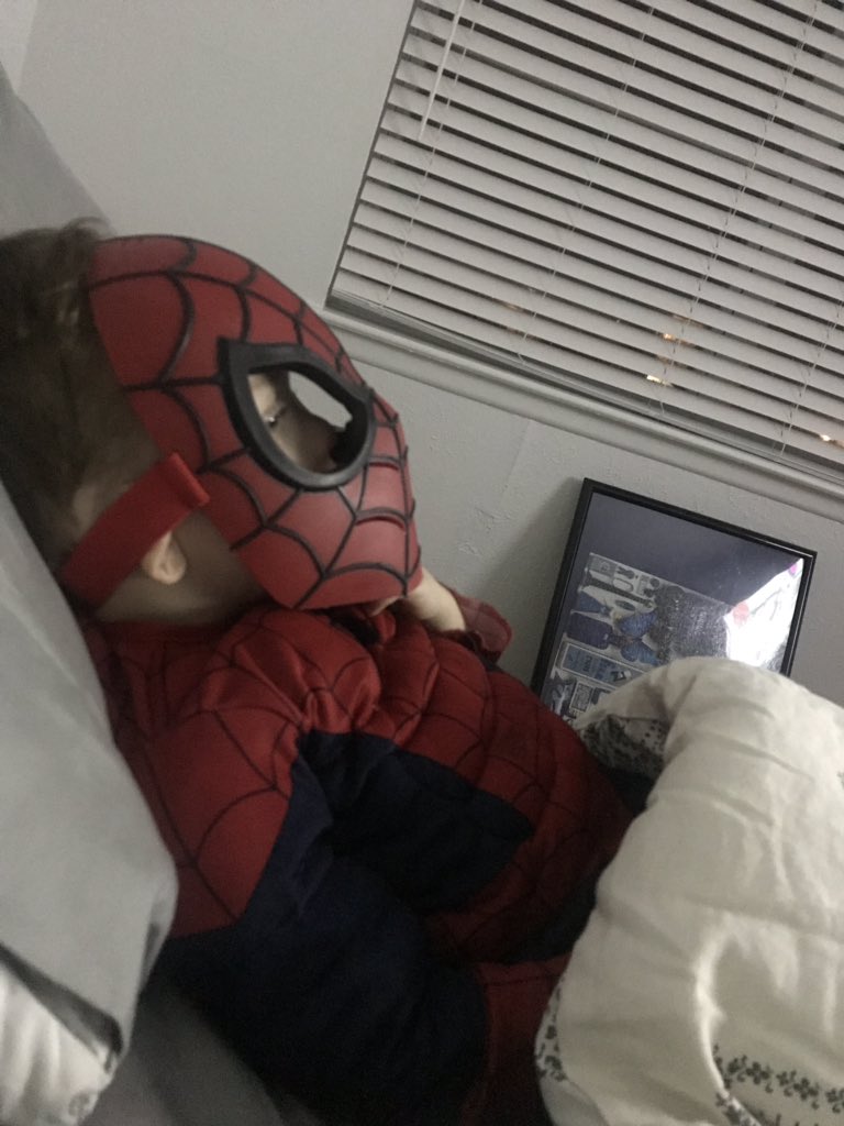funanna1984's tweet photo. @pardonmycrumbs Watching Coco with Spiderman. He’s sippin on apple juice, I’m sippin on whiskey https://t.co/MEpwfzXoxA