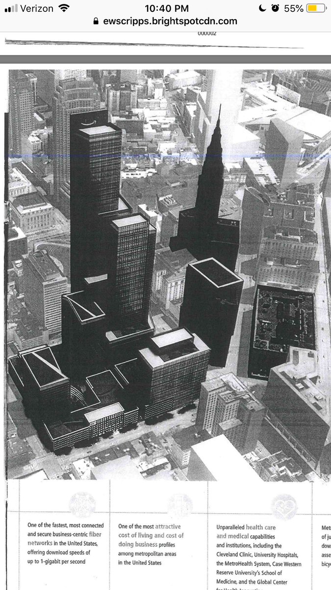 This is what would have happened to the #Parking crater in the Warehouse District had #Cleveland won the #Amazon bid. Wouldn’t have known this if not for <a href="/WEWS/">News 5 Cleveland</a> <a href="/SarahBuduson/">Sarah Buduson</a>. <a href="/schmangee/">Angie Schmitt</a> <a href="/georgehahn/">George Hahn</a> <a href="/downtownercast/">The Downtowner</a>