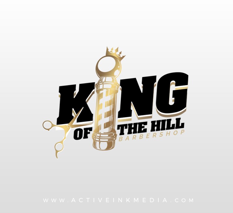 ActiveInkMedia's tweet photo. Custom logo work we did for King of the hill barbershop. High Quality Logo Design | https://t.co/ynhhyAJcoM @ActiveInkMedia

#stylist #barber #barbershop #rainbowhair #hairtransformation #beforeandafter #logo #femalebarber #logodesign #barberconnect #branding #activeinkmedia https://t.co/76ZLCYsQHR