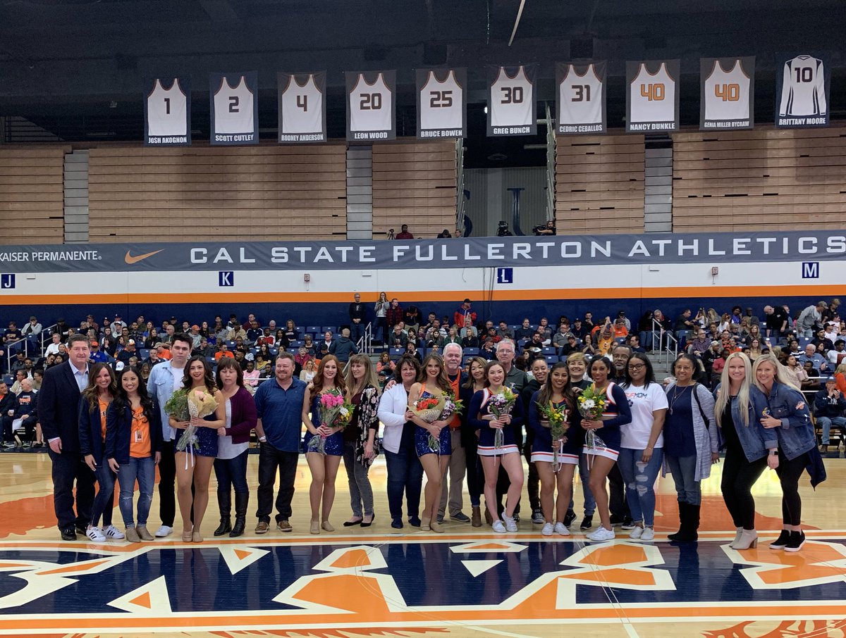 Congrats to our seniors on <a href="/fullerton_dance/">CSUF Dance Team</a> and <a href="/fullerton_cheer/">CSUF Cheer Squad</a>. These ladies have that Titan Spirit. Thanks for helping us  always cheer on our Titans. <a href="/FullertonTitans/">Titans Athletics</a>