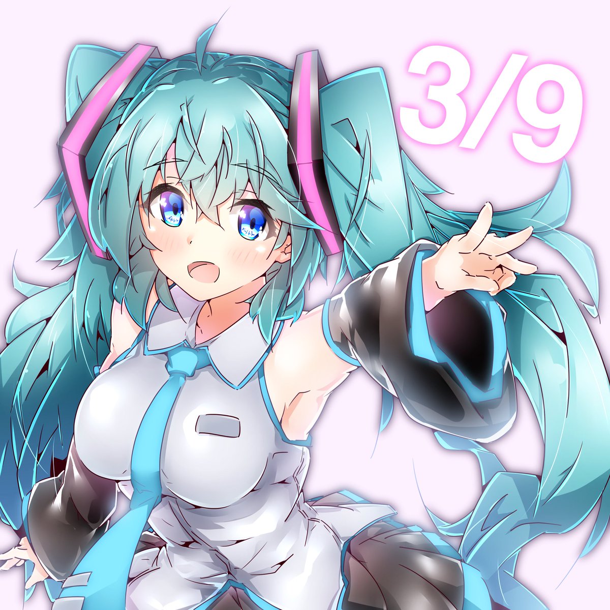 初音ミク 「39!
#ミクの日
#ミクの日2019 」|春川@FANBOXのイラスト