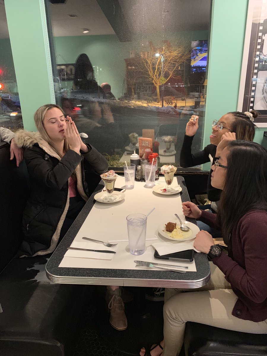 NCCWomensXCTF's tweet photo. Update #2 — dessert happened. &amp;&amp; Kelsey has also been named an All-American ice cream eater... #bedtime #butfirstpie https://t.co/zCDAp0vApm