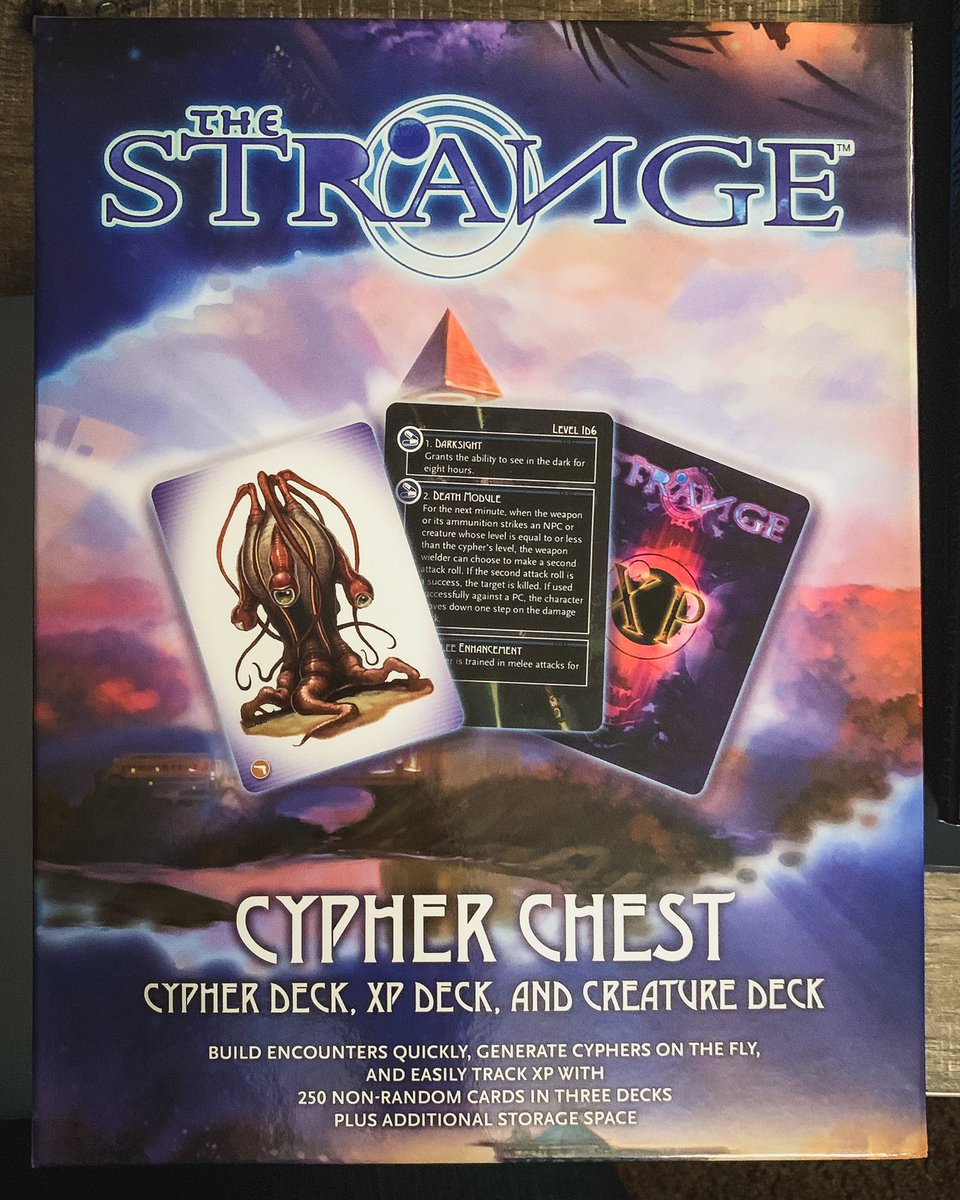 BrynnJulia's tweet photo. Ready to GM next week’s game. Estate Operatives (PCs) were abducted and will be interrogated in this weeks‘ session titled: Bagged and Tagged. @MonteCookGames #TheStrangeRPG #tabletoprpg #d20 #ThrowThemDice #CypherSystem https://t.co/wxAHOEQNbj