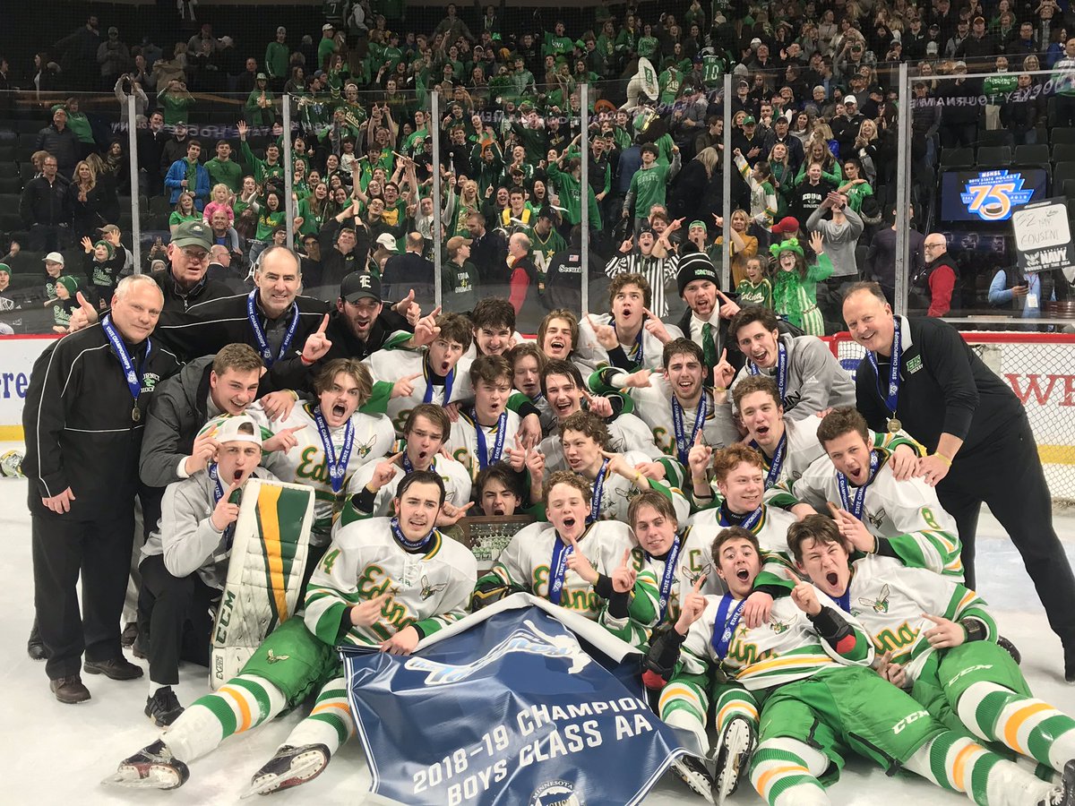 Congratulations Edina Boys’ Hockey - 2019 #mshsl State AA Champions! #181 #Hornets