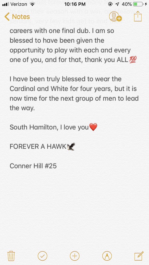 conner_hill25's tweet photo. FOREVER A HAWK🦅❤️ #HawkNation https://t.co/qQh08P2xSK