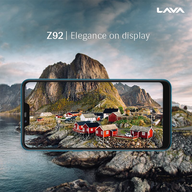 LavaMobile's tweet photo. Enjoy an epic viewing experience with the extraordinary 6.22-inch HD+ Notch display of Lava #Z92 that lets you immerse yourself in the vivid visuals. Available at just ₹9,999/- #TheExtraordinary

Shop Now - https://t.co/u3l0Q6m2vb https://t.co/QLL0cW9urk