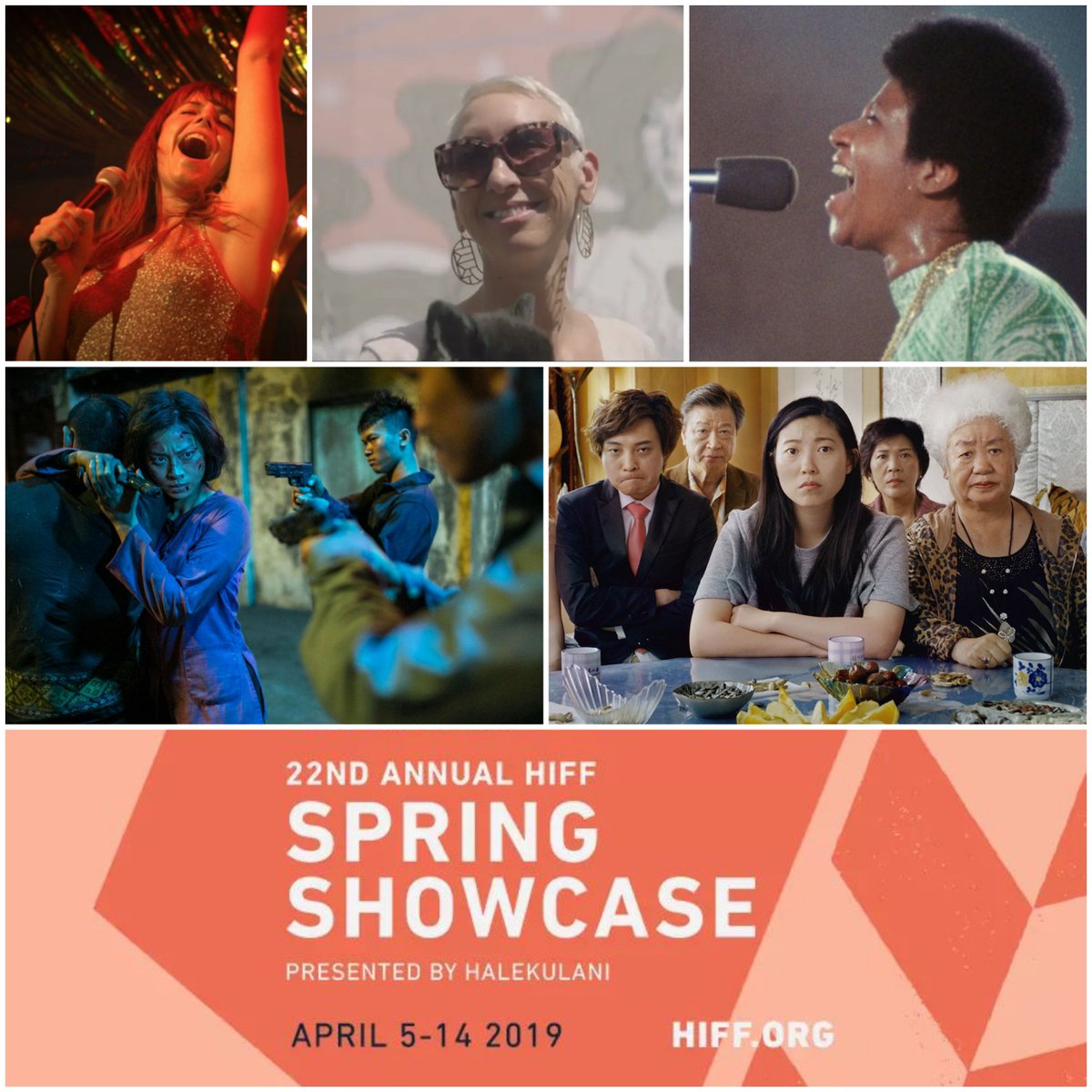 HIFF's tweet photo. #HIFFSpringShowcase lineup is online! 30 films from 13 countries screened from April 5-14, including the THE FAREWELL starring #HIFF38 Maverick honoree and #CrazyRichAsians breakout star @Awkwafina! Early-bird Spring Showcase Passes on sale now. https://t.co/BldCxeoJSH https://t.co/wgLpMymtoJ