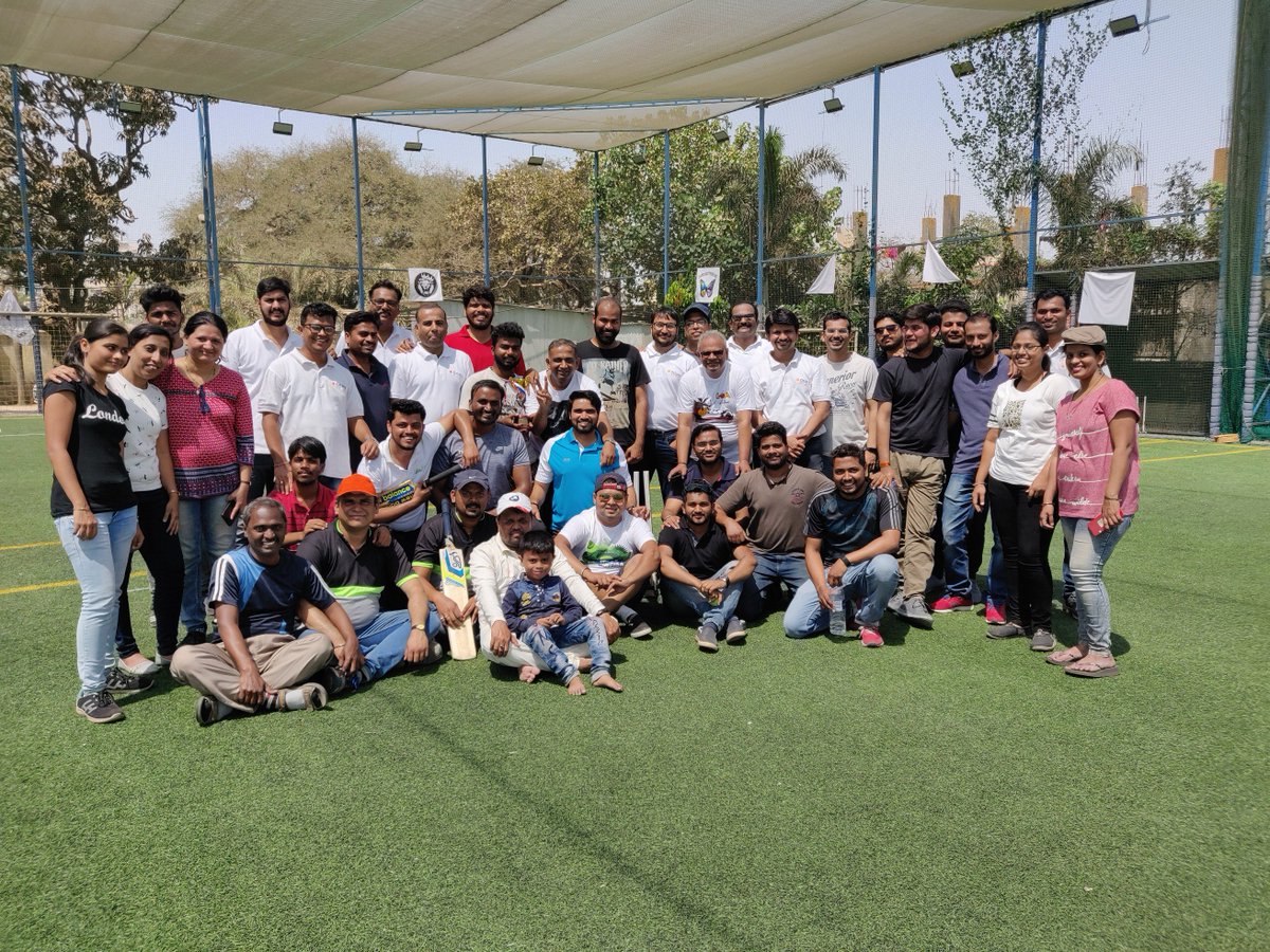 OrianoSolar's tweet photo. @OrianoSolar team had great fun, team bonding, cheering and cricket! Motivated team can do wonders! https://t.co/H0BJnIy63d
