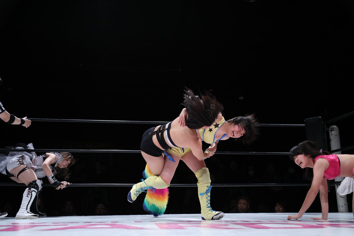 we_are_stardom's tweet photo. Shinkiba 1st RING
March 10
◆Handicap Match
Hana Kimura &amp; Goya Kong defeated Tam Nakano, Hanan, Hina &amp; Rina https://t.co/CL1udn2wnU