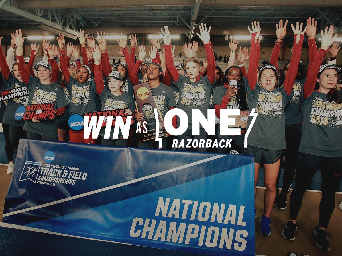 ArkRazorbacks's tweet photo. What a day to be a Razorback. 

@RazorbackTF: National Champs
@RazorbackWBB: Upset W
@RazorbackMBB: W
@RazorbackSB: SEC Opener W

#WinAsOneRazorback https://t.co/DpBNFLN9kv