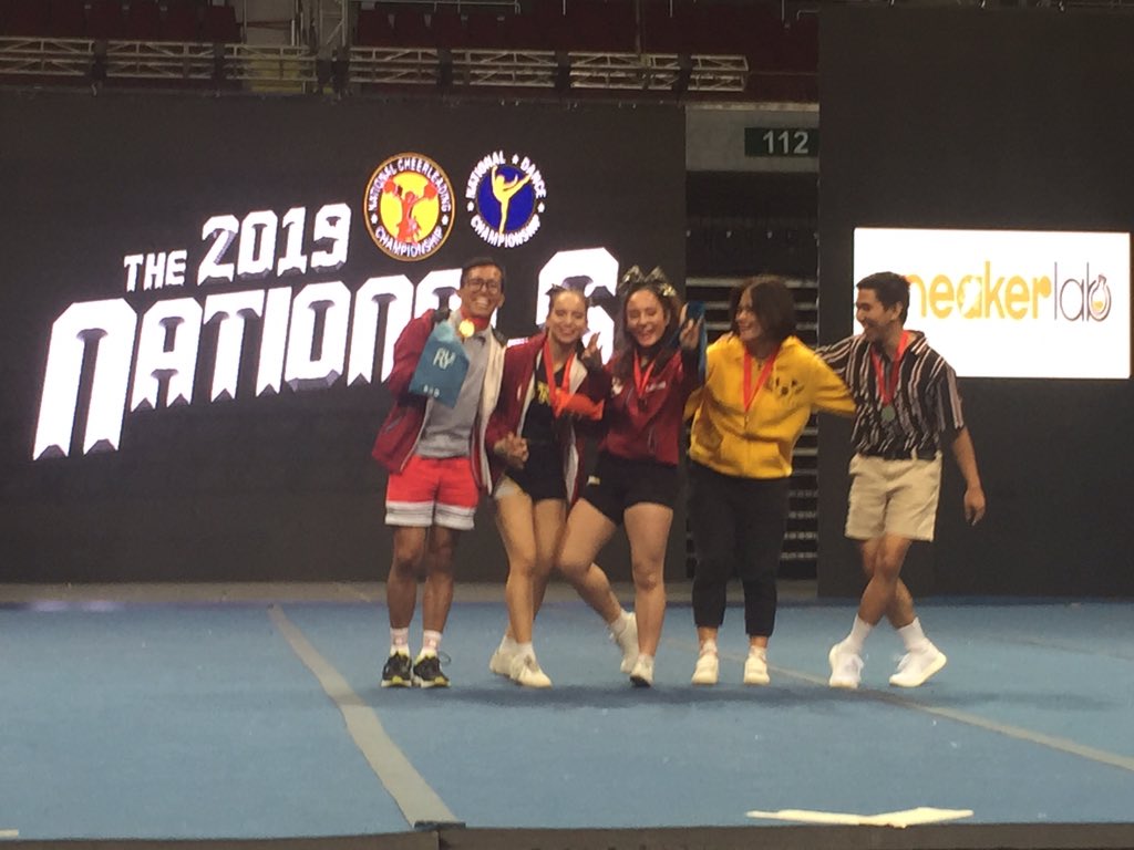 OneSportsPHL's tweet photo. This sister duo from SVNHS Heralds Gold bagged the All Girl Senior Pom-Pairs! #NCConESPN5 https://t.co/HeE57zNVtl
