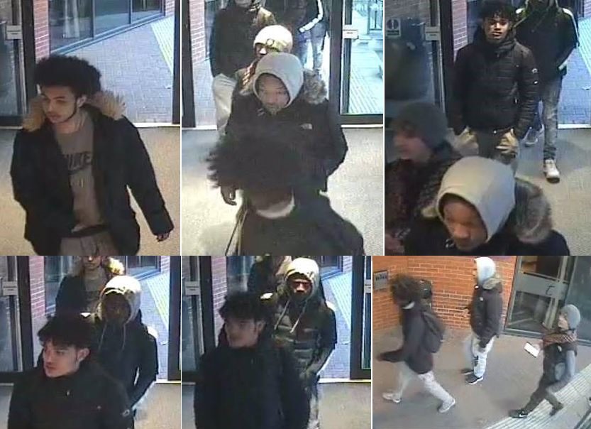 ThamesVP's tweet photo. 📹CCTV IMAGES📹

We'd like to speak to the group in these images following a sexual assault in High Wycombe.

A 14-year-old girl was sexually assaulted after being separated from her friends.

If you can help, please 📞101.

More details: https://t.co/rNJ2SjmY4Q https://t.co/zHNQRhGx2z