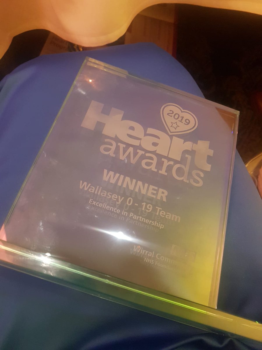 lisabhayes's tweet photo. Fab night at #heartawards Wallasey 0-19 Team winning Excellence in partnership. I think it's fair to say we thoroughly enjoyed the evening. Thankyou @lindseycostell7 for nominating the team and recognising how hard we work ! @wirralct #proud #intergratedworking #earlyintervention https://t.co/iCPz1LmQ4Y