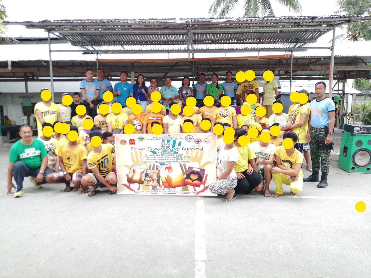 42ndsac's tweet photo. @42ndsac personnel led by PINSP WREN A PAGOLI in partnership with Banisil National High School, Johnny Ang National High School and Red Cross Youth members conducted Outreach Program to the member of LGBT inmates of General Santos City Jail, Apopong, General Santos City. https://t.co/RFA0QLFc7d