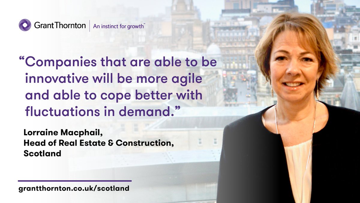 With 15 companies in the <a href="/GrantThorntonUK/">Grant Thornton UK</a> #ScotLtd18 top 100, Scotland's real estate sector has a vital role to play in the success of the economy. Our Head of Real Estate &amp; Construction, Lorraine Macphail, offers her insight. #GTScot
bit.ly/2K0EHL6