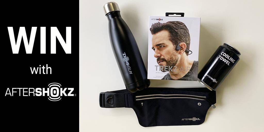UKRunChat's tweet image. RT this &amp;amp; follow @AfterShokzUK to be in the Sunday 10th March 9pm draw to win a pair of Trekz air headphones (winner can choose the colour), water bottle, bag and cooling towel. We will have 1 lucky winner. Good luck! #ukrunchat #uktrichat