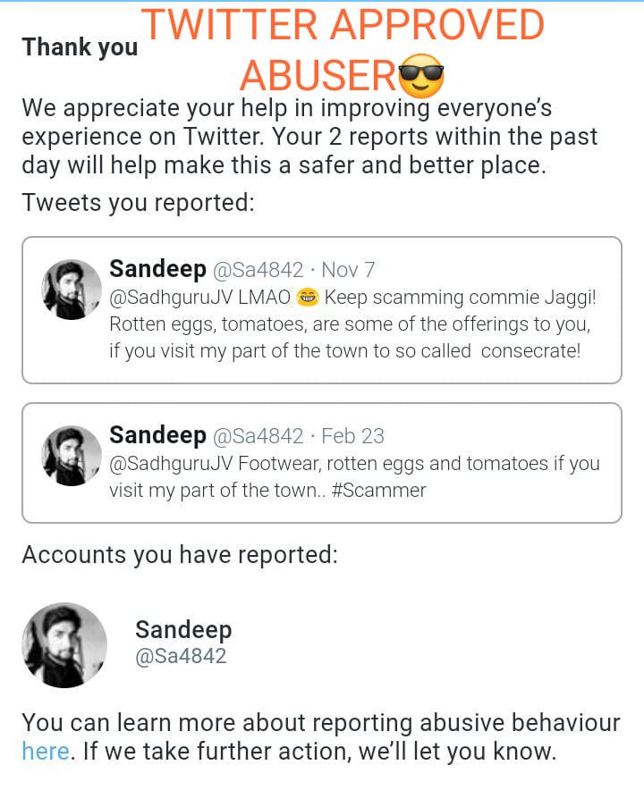 ibestashok's tweet photo. @koenamitra @TwitterIndia Yes, let it be whoever #ABUSE whoever. Why @TwitterSupport @Twitter @TwitterIndia NO ACTION taken. See PROOFS BELOW. These #abusivetweets forces replies back in equally strong Language. This SPOILS whole #Twitter ECOLOGY. Genuine Users will surely move out if NO ACTION taken ASAP https://t.co/MnNrLAX8xg