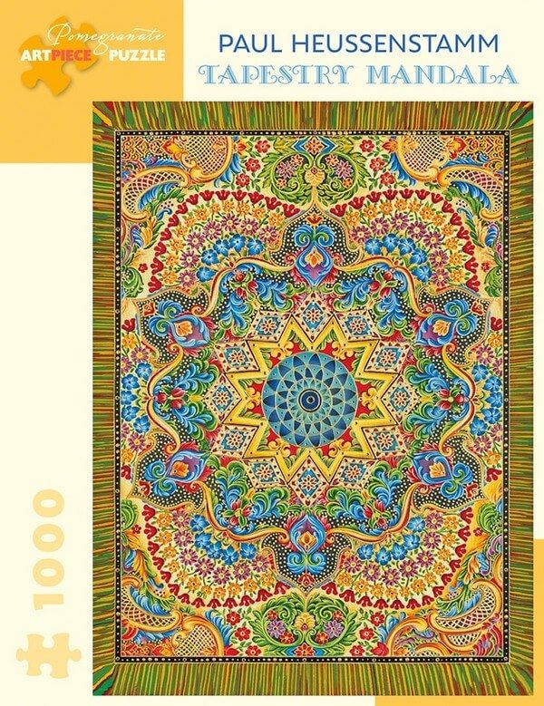 One of our most challenging puzzles!  Paul Heussenstamm - Tapestry Mandala - 1000 Pieces by <a href="/PomegranateComm/">Pomegranate</a> #Jigsaw #1000pieces #Challenging
ow.ly/7pCV50mQAeC