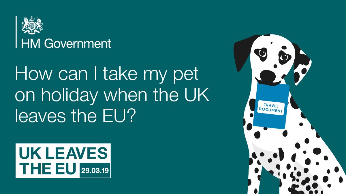 DefraGovUK's tweet image. We're at #Crufts 2019 today to help make sure dog owners have all the info they need to be ready and able to continue to travel with their 🐶to the EU after #Brexit . More detail about #PetTravel here gov.uk/guidance/pet-t…