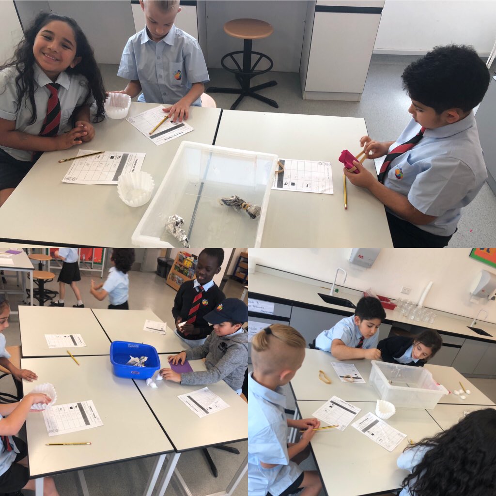 deeley_lucy's tweet photo. #WeRscientists #WeAreGIS Investigations in full swing today in Grade One! We are finding out which material is the most waterproof for when we design and build a waterslide! https://t.co/7WKCVMJFhr