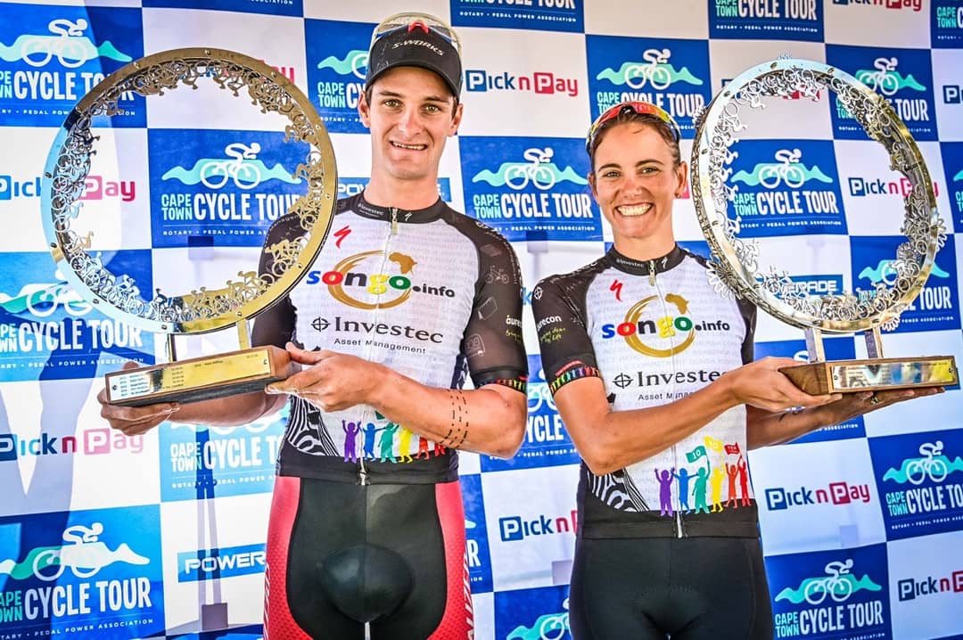Congrats again to our #CTCycleTour2019 winners:
▪️
Elite Men - 109km:
1. Sam Gaze (02:39:42)
2. Jason Oosthuizen
3. Clint Hendriks
▪️
Elite Women - 78km:
1. Cherise Willeit (02:16:11)
2. Kimberley Le Court de Billot
3. Tiffany Keep