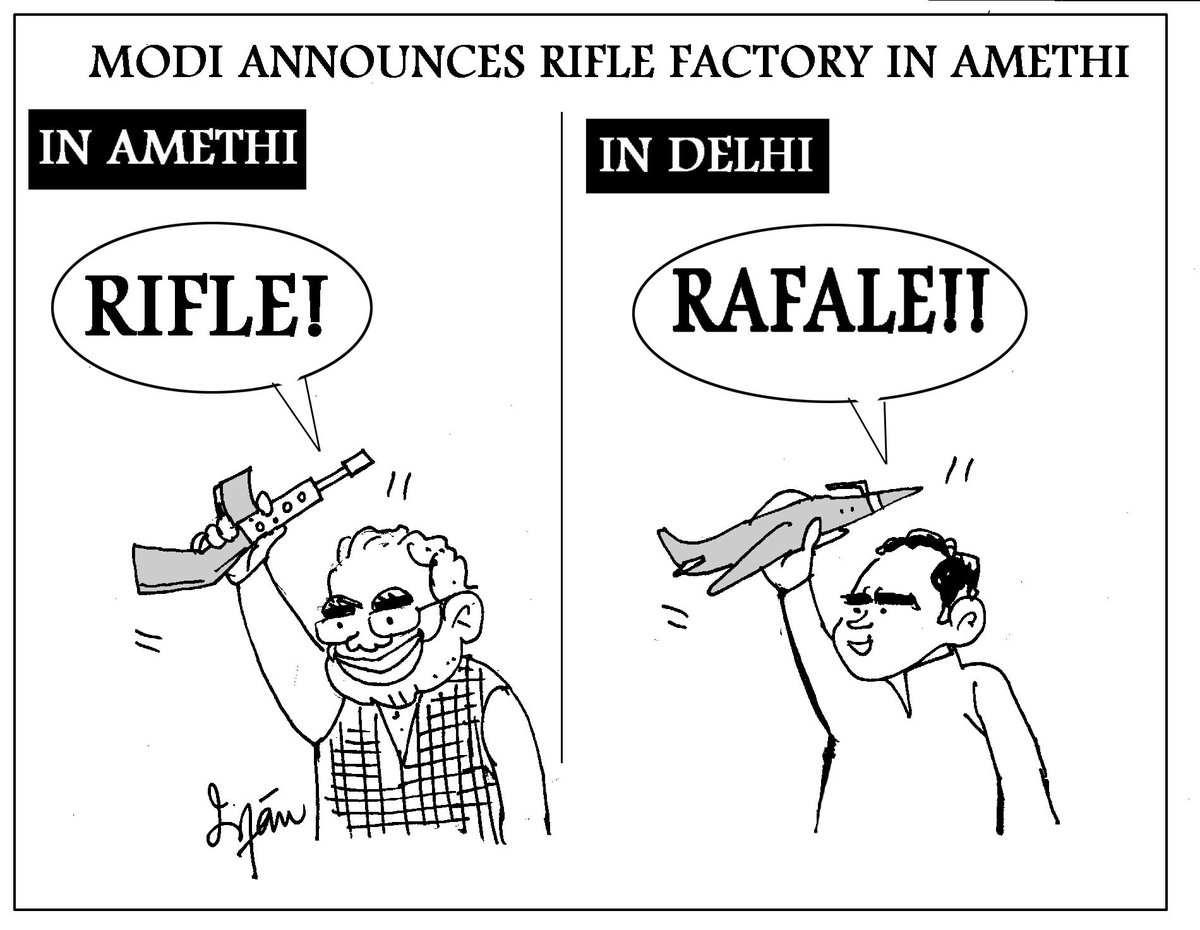 IRFANSCARTOONS's tweet photo. My cartoon in the current issue of @Outlookindia #RafaleDeal #RahulGandhi #modiinamethi #NarendraModi #Election2019 https://t.co/r1De2knR5Z
