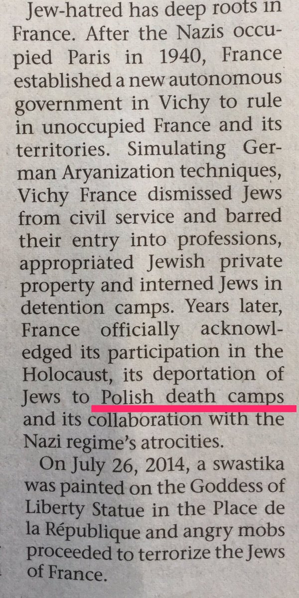 mmagierowski's tweet photo. Dear Ziva Dahl, in all likelihood you would never use the term "Chinese atrocities" referring to the Nanjing massacre. Why then the recurring theme of the "Polish death camps"? https://t.co/XGMM7hExaq