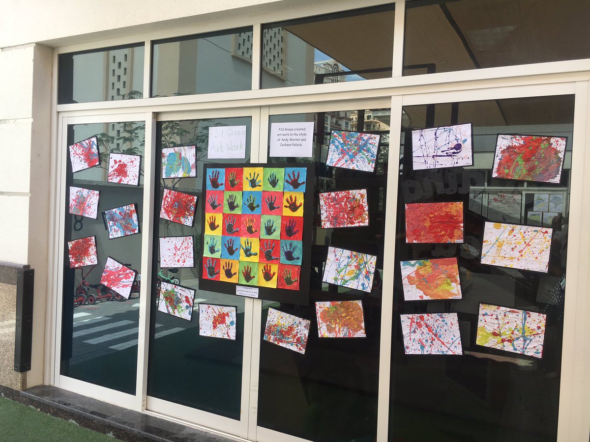 VHPS_FS1's tweet photo. Showcasing our wonderful art work in FS1 after our art day last week ☺️ #EYFS #artexhibit #VHPS https://t.co/bFIXBIWGTk