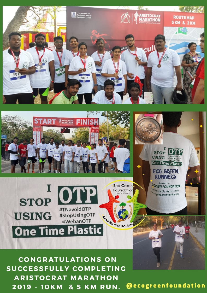 EcoGreenFndn's tweet photo. Today we did group run in Aristocrat Marathon MARCH 2019 10KM & 5KM to support #TNavoidOTP supported by
ECO GREEN FOUNDATION - ECO GREEN RUNNERS
#beatplasticpollution #noplastic #plasticfreeTamilnadu #WeBanOTP #ecogreenfoundation #marathon https://t.co/WhSeAakJuR