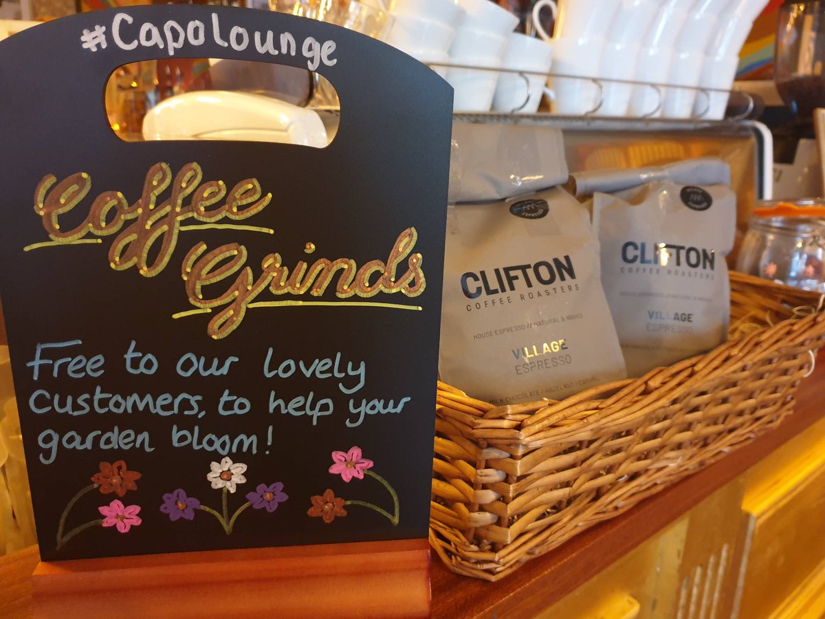 LoungeCapo's tweet photo. We use a boat load of coffee here at #capolounge which means theres a boat load of coffee grinds!
Did you know that coffee grinds can be used as a fertiliser in gardening? We have used coffee grinds free for our customers to take away π·πΌπ»πΊ
#mansfield #lovelounging #lovecapo https://t.co/rvxAiZT2d3