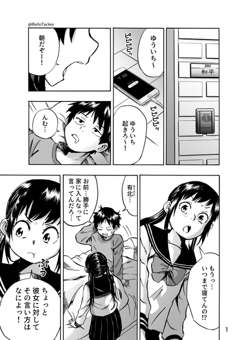 創作4ページ漫画
『テンプレートな彼女』 