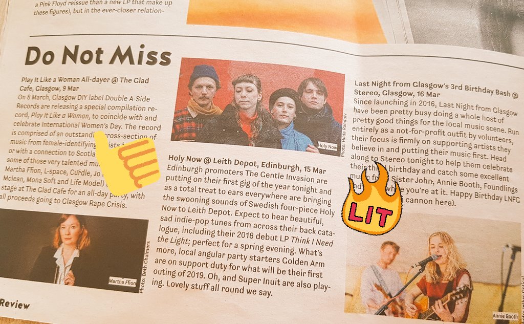 Friday's gig in <a href="/theskinnymag/">The Skinny</a> 'Do Not Miss' section! Best do what they say.