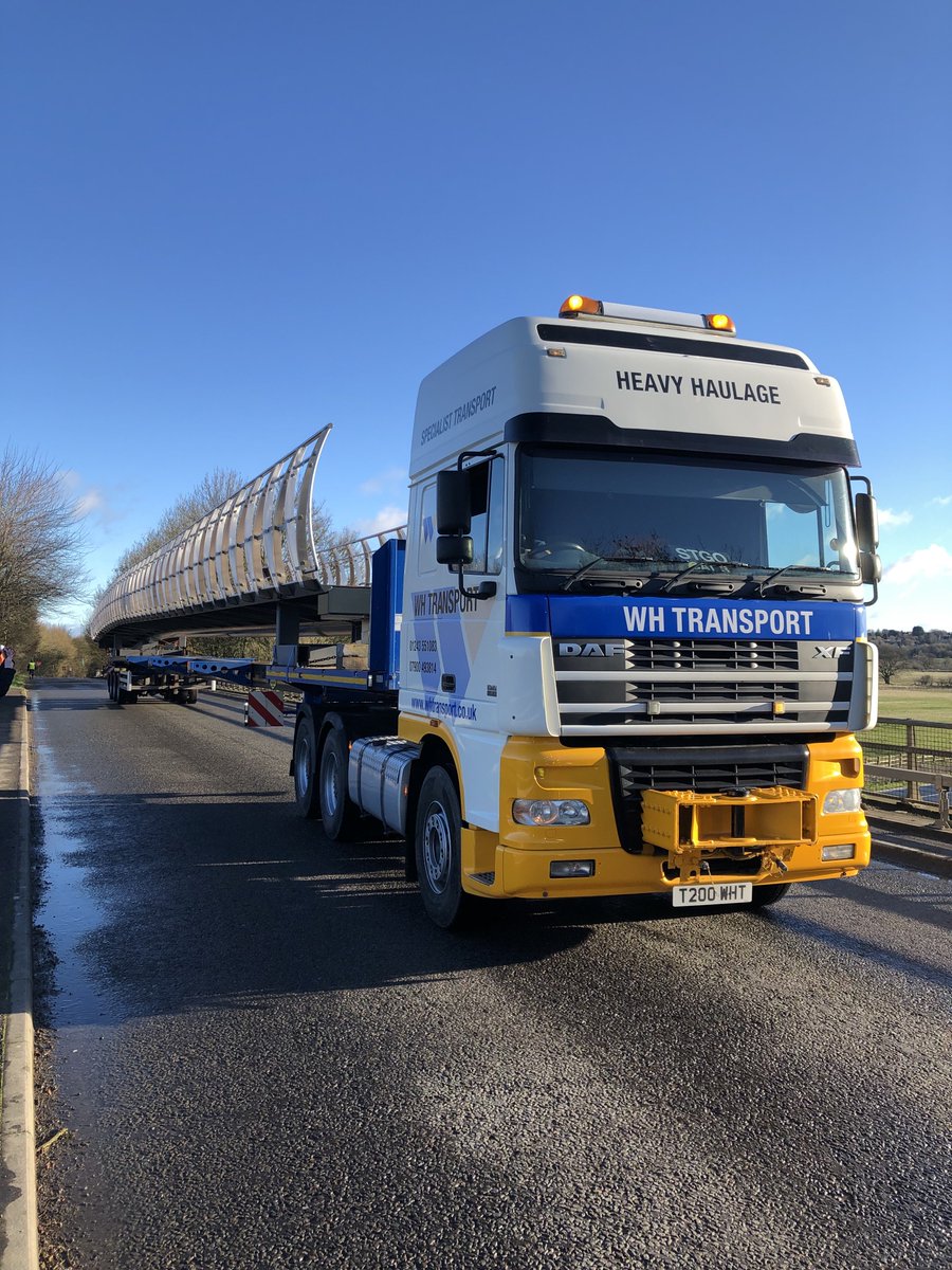 Wichelstowenews's tweet photo. An early start this morning as our new footbridge was delivered.

Starting at Membury Services at  7.15 it took just over an hour to reach site.

Excellent driving by Andy navigating the tight roads without incident. 

@littlehamptonw @wiltshirepolice @knightsbrown @PeterBrettLLP https://t.co/cH6X4sM1wk