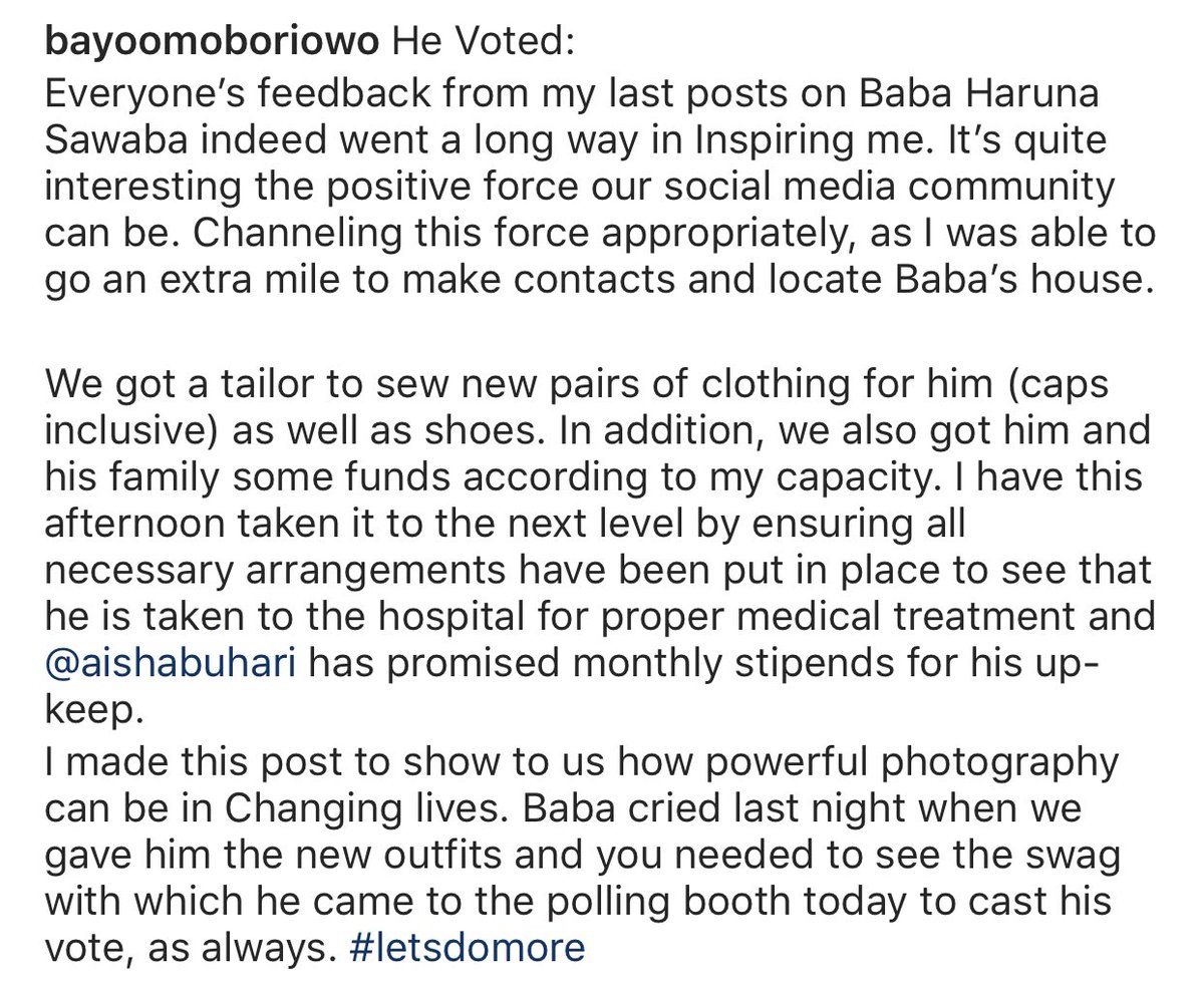 BashirAhmaad's tweet image. A beautiful story; @BayoOmoboriowo made it happen, may God reward you abundantly Bayo. #LetsDoMore #Unabashed