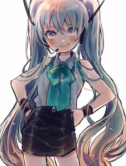 ミクさんの日に何も描けなかったので今日 
