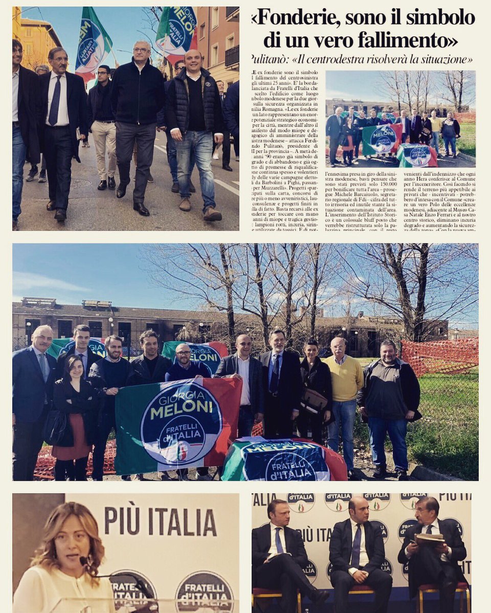 barcaiuolo's tweet photo. Weekend intenso con @FratellidItaIia @GiorgiaMeloni @Ignazio_LaRussa  @TommasoFoti @StefanoPrampol1 #modena #exfonderie #bologna #bolognina #piúsicurezza #piúitaliaineuropa #fratelliditalia https://t.co/80N71tBV23