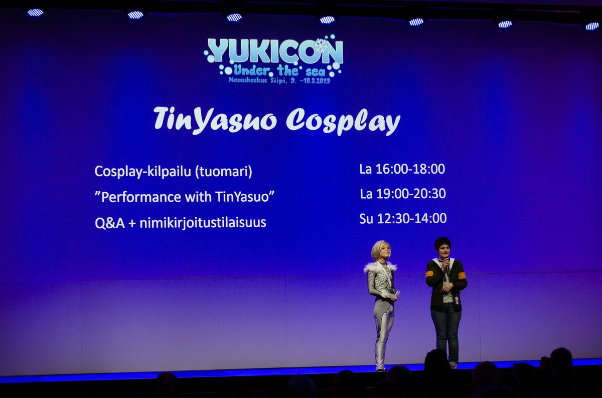 @TinYasuo Q &amp; A + nimikirjoitustilaisuus klo 12:30 huoneessa 208! #yukicon 
Kuva: Mira Ojamo
