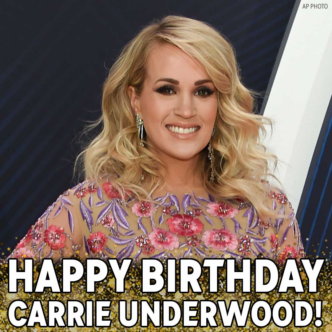 Happy Birthday to Grammy-winning singer Carrie Underwood! 