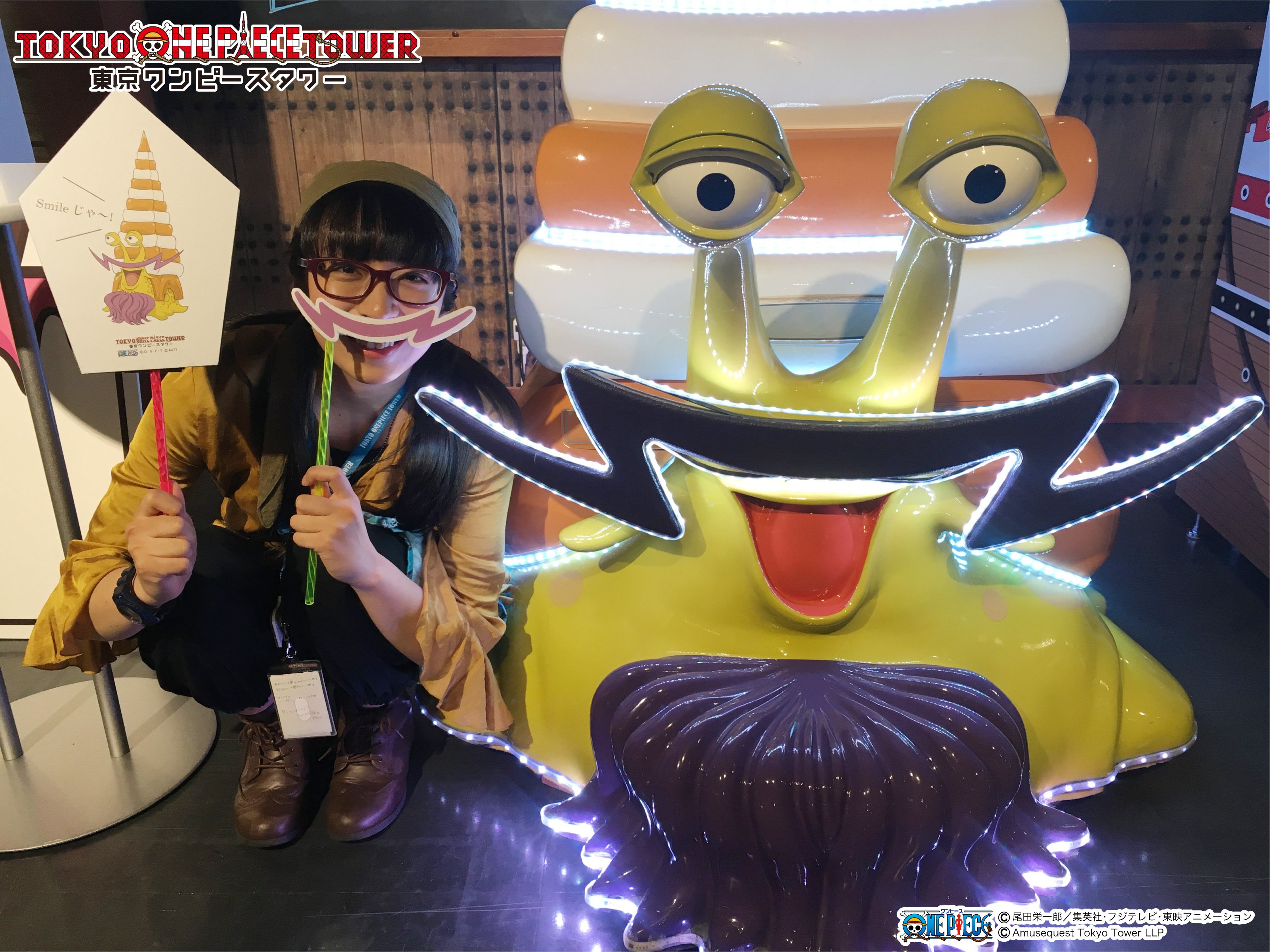 東京ワンピースタワー」4周年をルフィ達もお祝い！記念キー